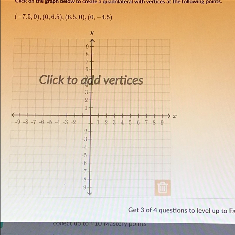 How to create a quadrilateral with vertices at the following points PLEASE ASAP-example-1