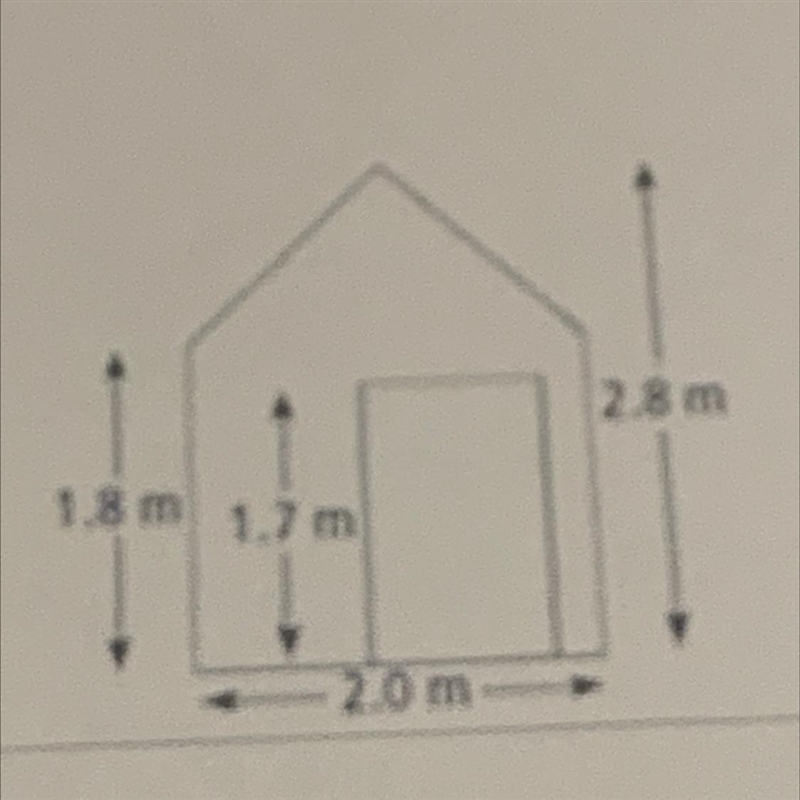 (HELP ASAPPP) The Wilson’s new pool shed is shown (in the image).Mrs Wilson wants-example-1