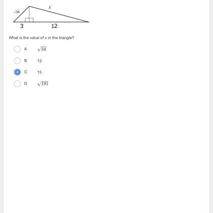 What is the value of x in the triangle?-example-1