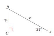 Solve for the missing side-example-1