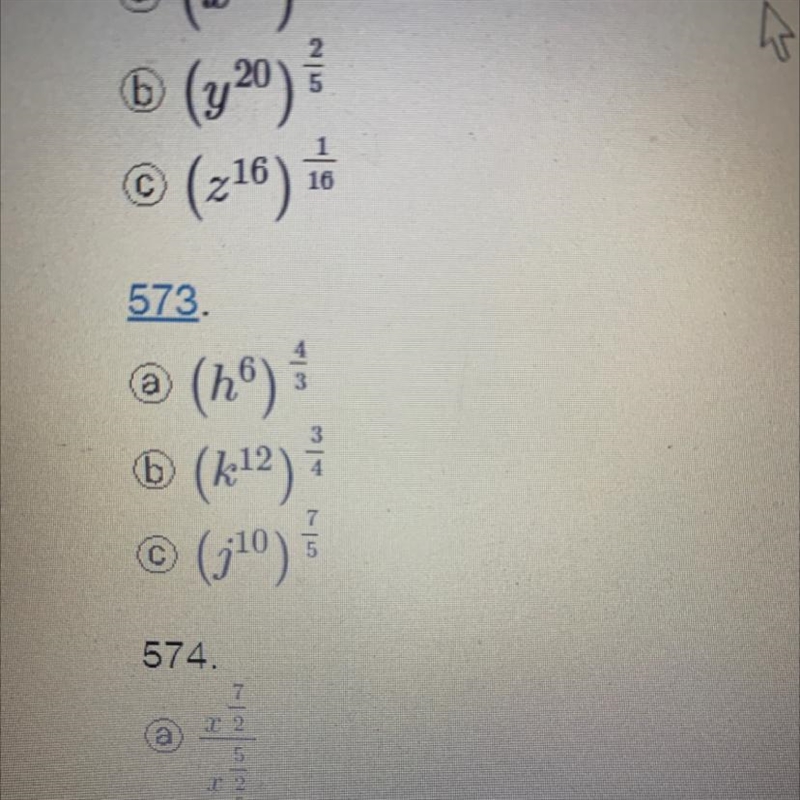 Use the laws of exponents to simplify expressions with rational exponents Number 573-example-1