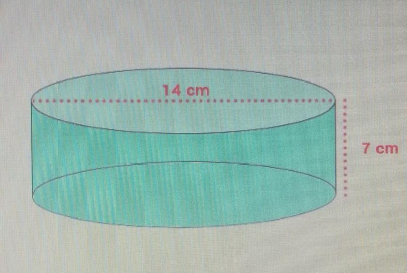 Hello I need help on this.Question: Calculate the volume of this shape. Leave your-example-1