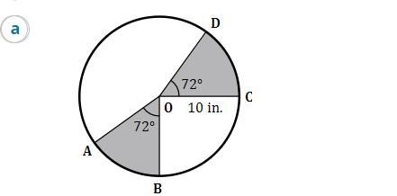 Find the area of the shade regions. Give your answer as a completely simplify exact-example-1