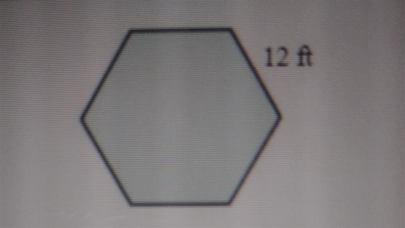 Find the area of the regular polygon . Area = (Round to the nearest tenth as needed-example-1