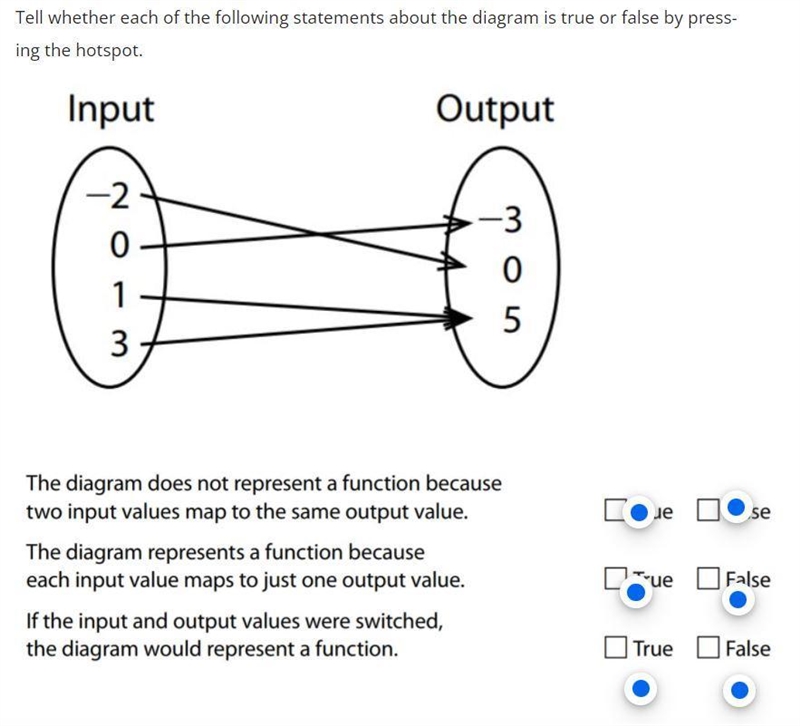 Tell whether each of the following statements about the diagram is true or false by-example-1