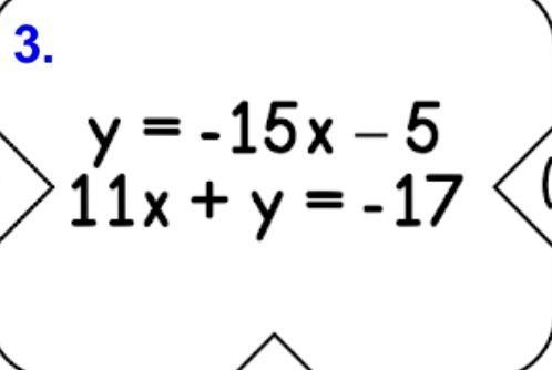 Solve this system of equations using substitution (ANSWER QUICK PLEASE)-example-1