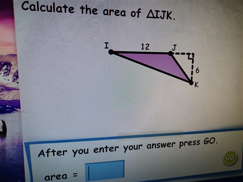 Area= I need some help solving this question I'm stuck. Thanks-example-1