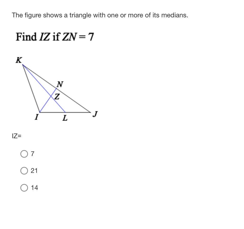 The figure shows a triangle with one or more of its medians. Thank you ;)-example-1