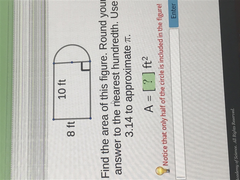 Find the area of this figure. Round your answer to the nearest hundredth. Use 3.14 to-example-1