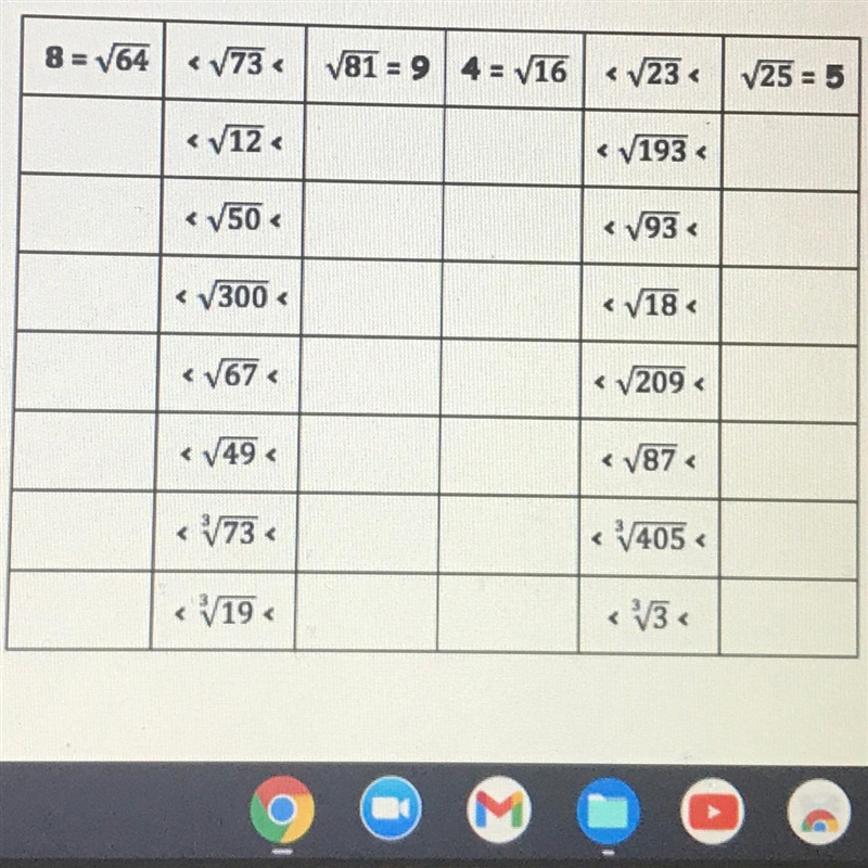 Write the perfect root less than and the perfect root greater than the root given-example-1