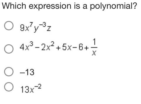 Which expression is a polynomial-example-1