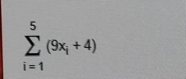 Write the first 5 terms for the series. evaluate the sum, given that x1=-2,x2=-1,x-example-1