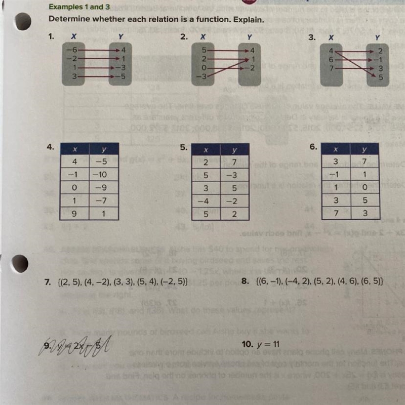 Mcgraw hill determine whether each relation is a function-example-1