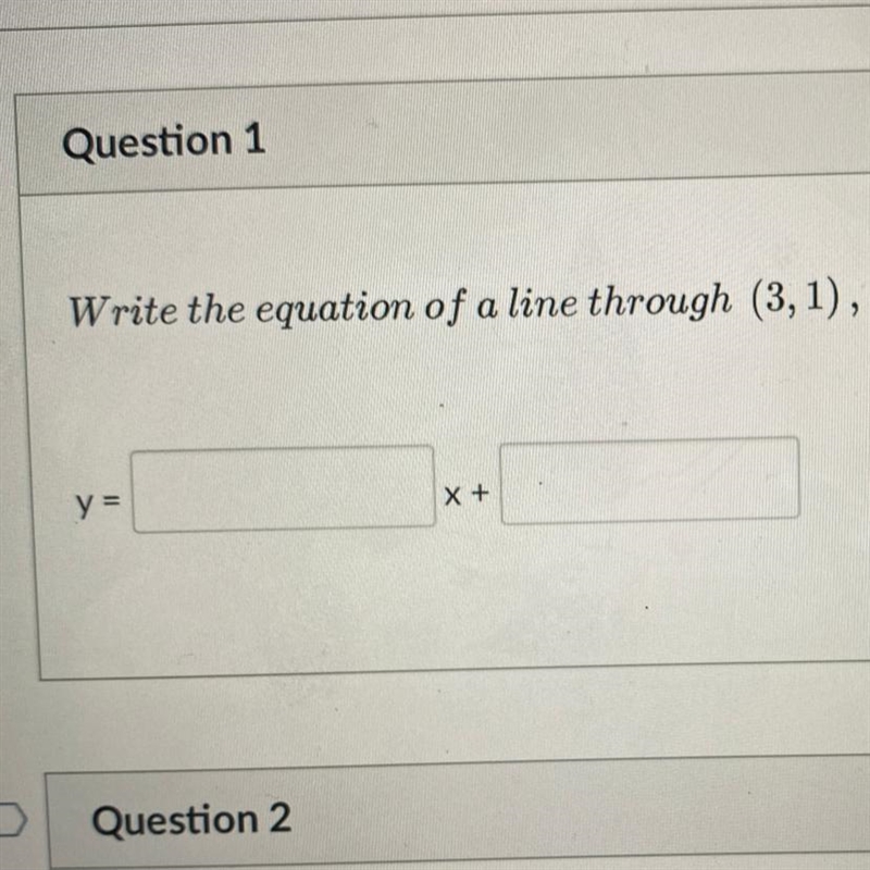 Write the equation of a line through ( 3, 1), parallel to y = 2/3x + 1.-example-1