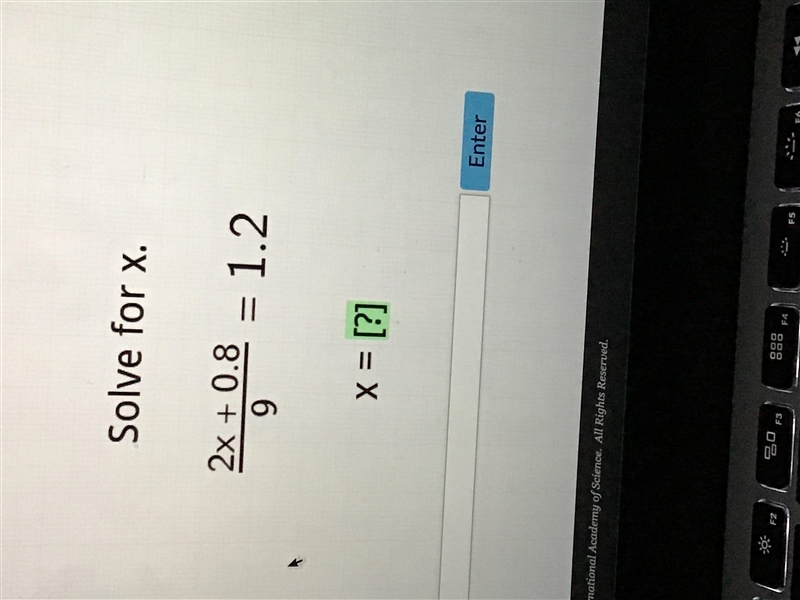 2x+0.8/9=1.2 (solve for x) .thank you!-example-1