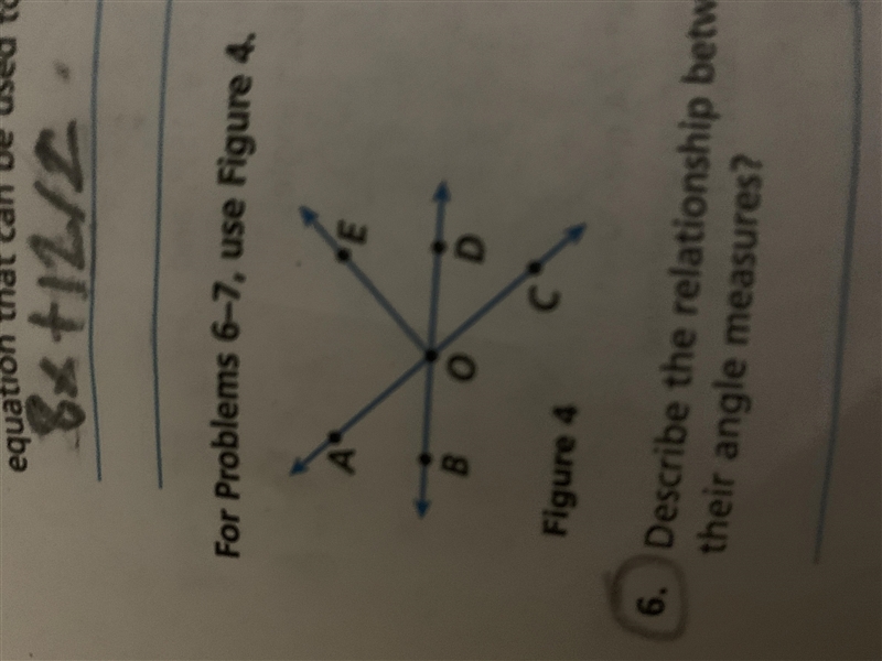 Describe the relationship between BOC and COD what is the sum of their angle measures-example-1