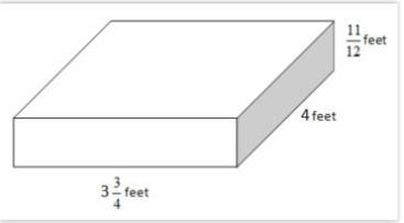 Baxter has a sandbox that holds Kinetic sand. The diagram below shows the dimensions-example-1