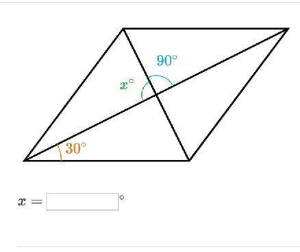 HALP PLS what is x? x =x=x, equals ^\circ ∘ degrees-example-1