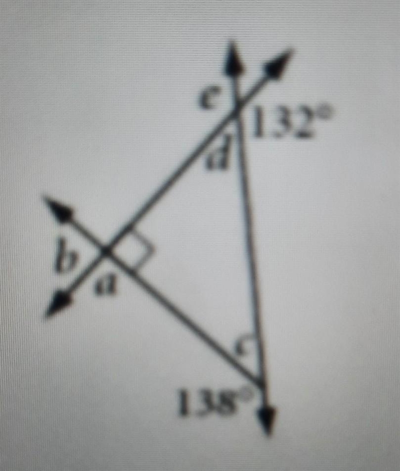 Find the measure of a, b, c, d, e ​-example-1