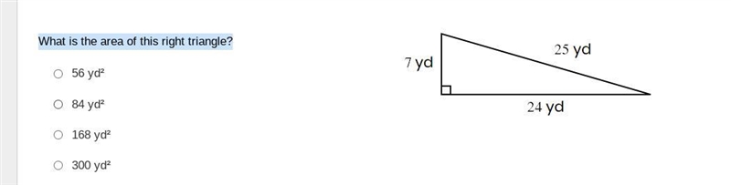 PLEASE HELP FAST. What is the area of this right triangle?-example-1