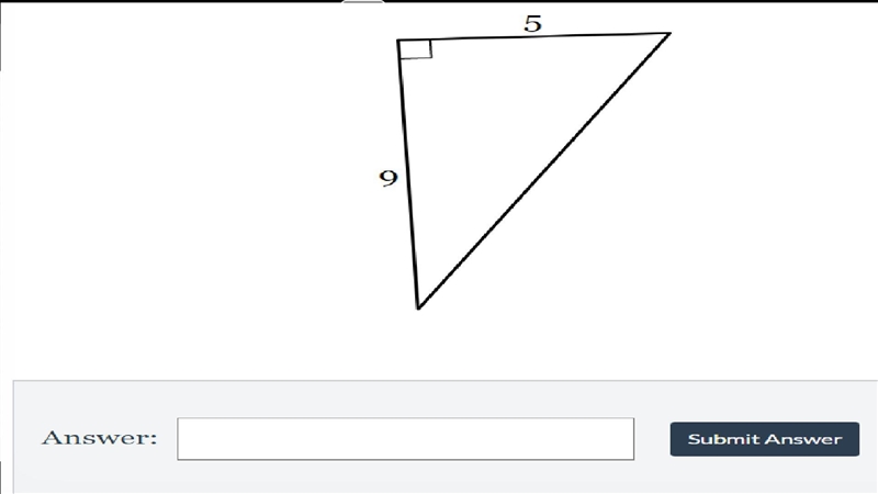 Find the length of the third side. If necessary, round to the nearest tenth Pythagorean-example-1