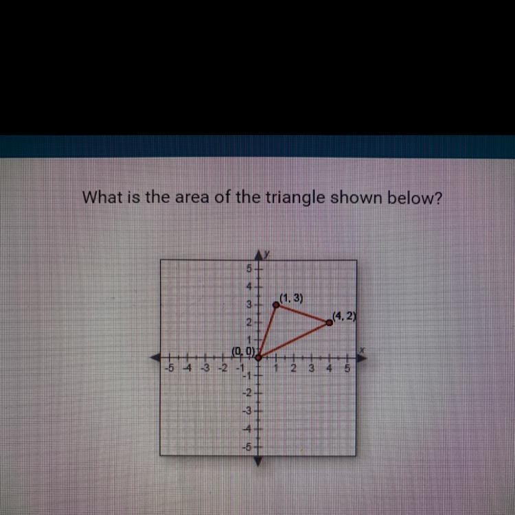 What is the area of the triangle shown below?-example-1