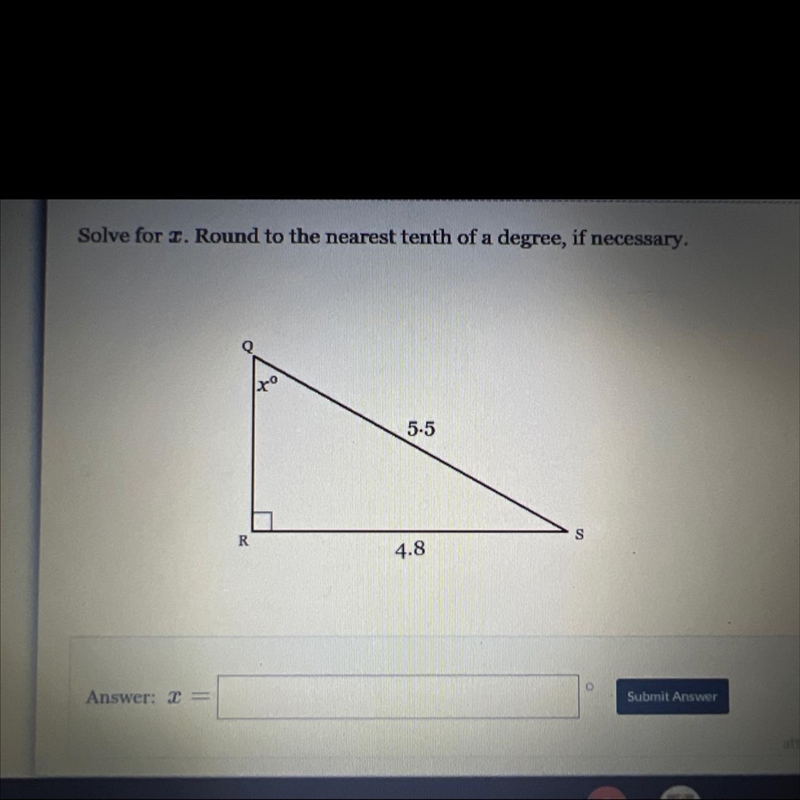 Using Trig to Find angles help I would appreciate it:0-example-1