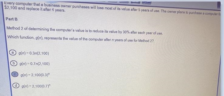 Every computer that a business owner purchases will lose most of its value after 5 years-example-1