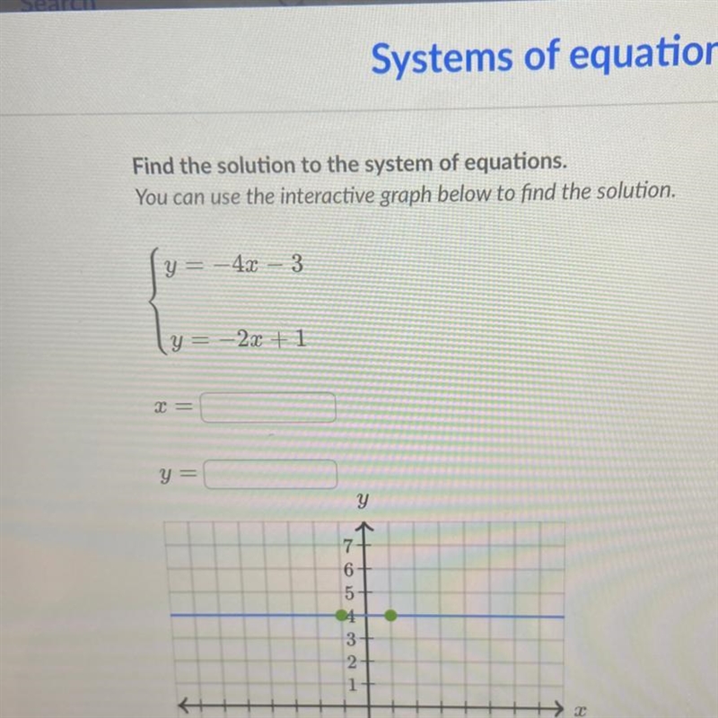 Find the solution to the system of equations.-example-1