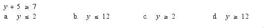 1. Solve the following inequality on your own paper and select the best answer below-example-1