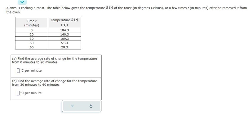 Word problem involving average rate of change-example-1