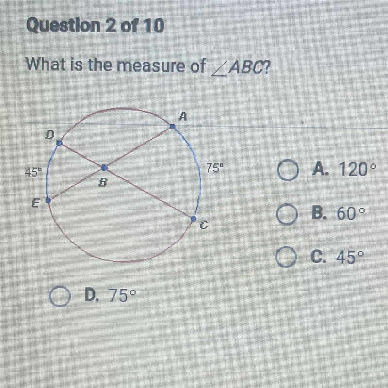 What is the measure of ABC?-example-1