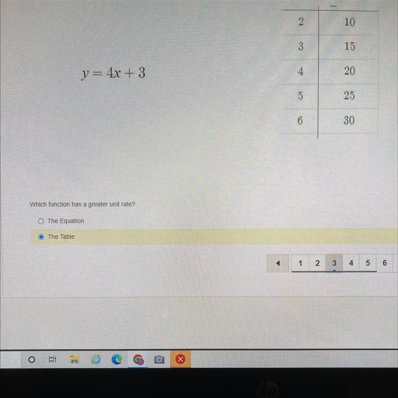 PLS HELP Which function has a greater unit rate?-example-1