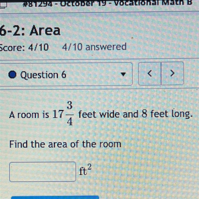 Find the area of the room-example-1