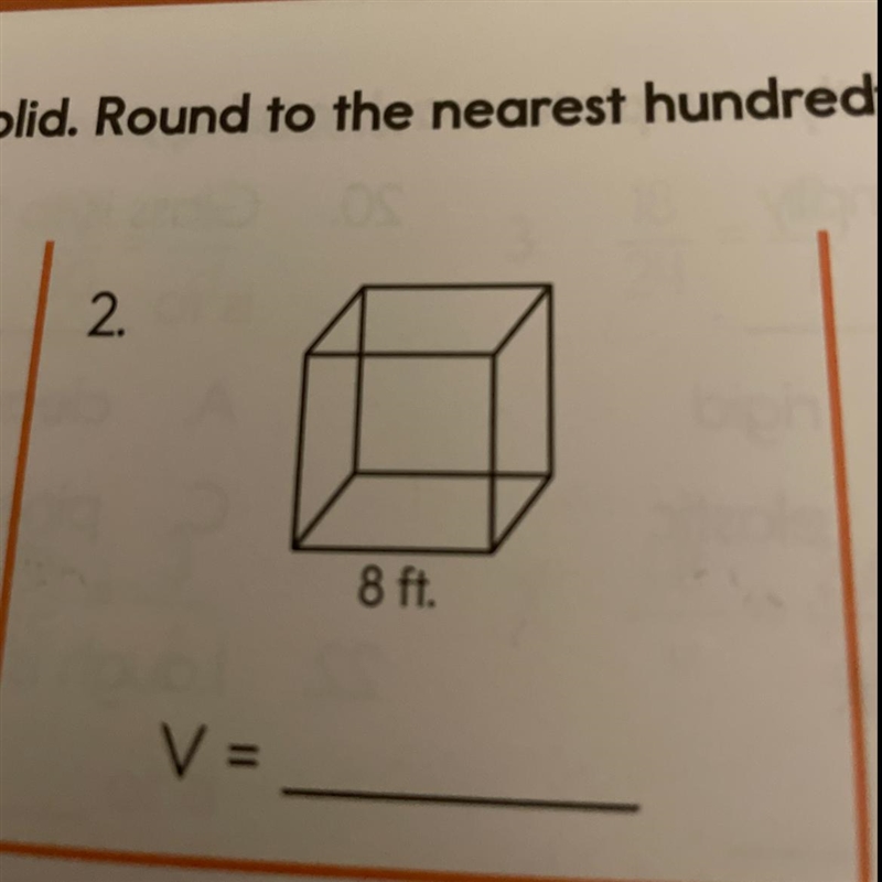 Find the volume of each solid. Round to the nearest hundredth. Show your work-example-1