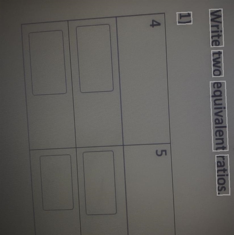 Write two equivalent ratios.-example-1