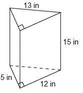 What is the volume of the following triangular prism? 780 in 3 900 in 3 450 in 3 180 in-example-1