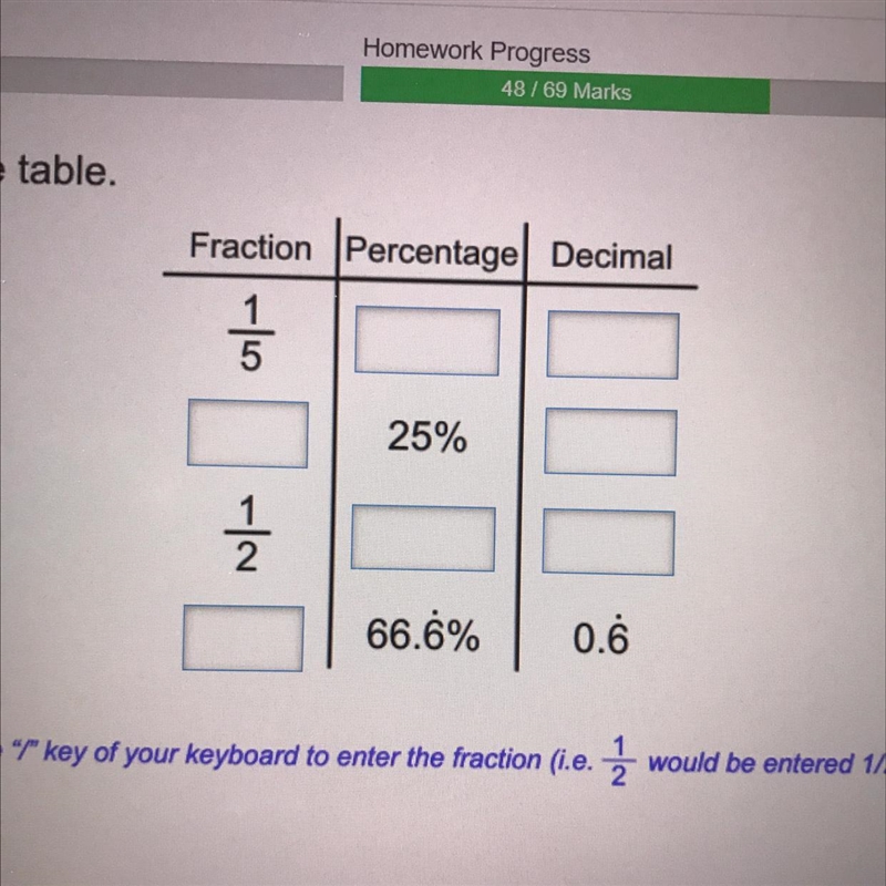 If ur good with fractions percentages and decimals this one is for you !!!! Check-example-1