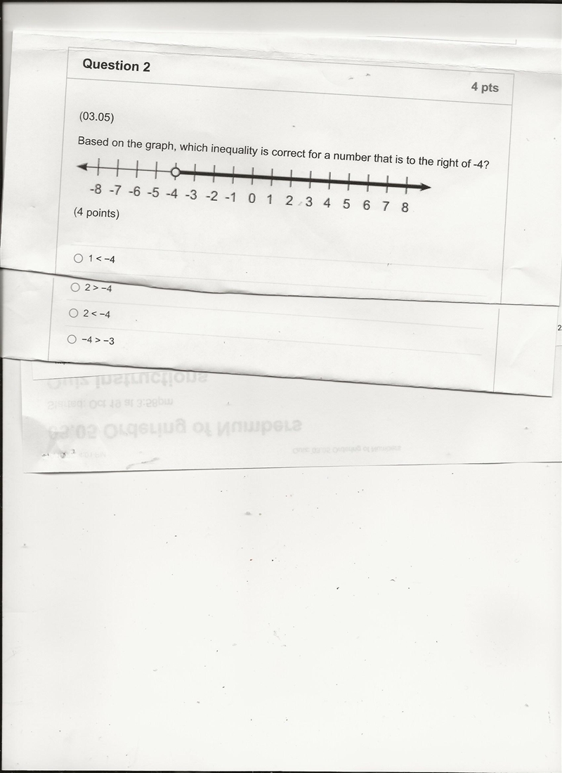 Base on the graph, which inequality is correct for a number that is to the right of-example-1