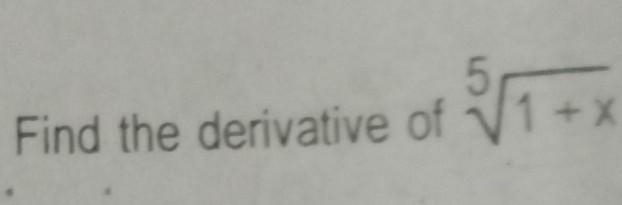 Find the derivative using the first principles. ​-example-1