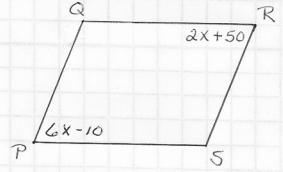 Find the value of X for the given parallelogram-example-1