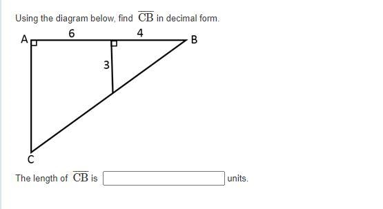 Using the diagram below, find CB in decimal form.-example-1