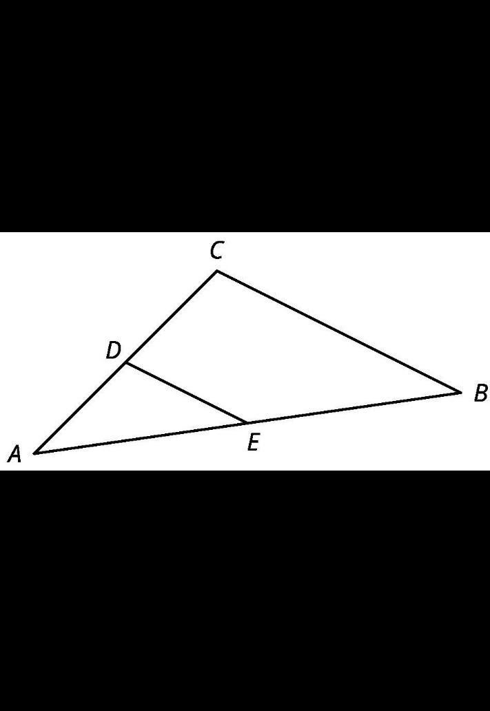 Lin drew a triangle and a dilation of the triangle with scale factor 1/2:What is the-example-1