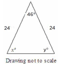 What is the value of x and y? show all work-example-1