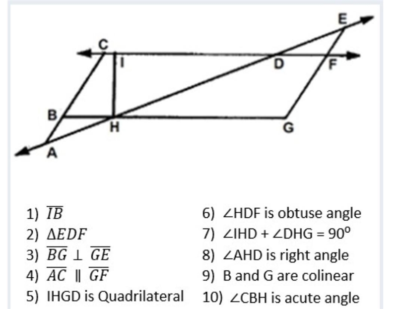 Using the following figure select all statements that are TRUE. (Write the number-example-1