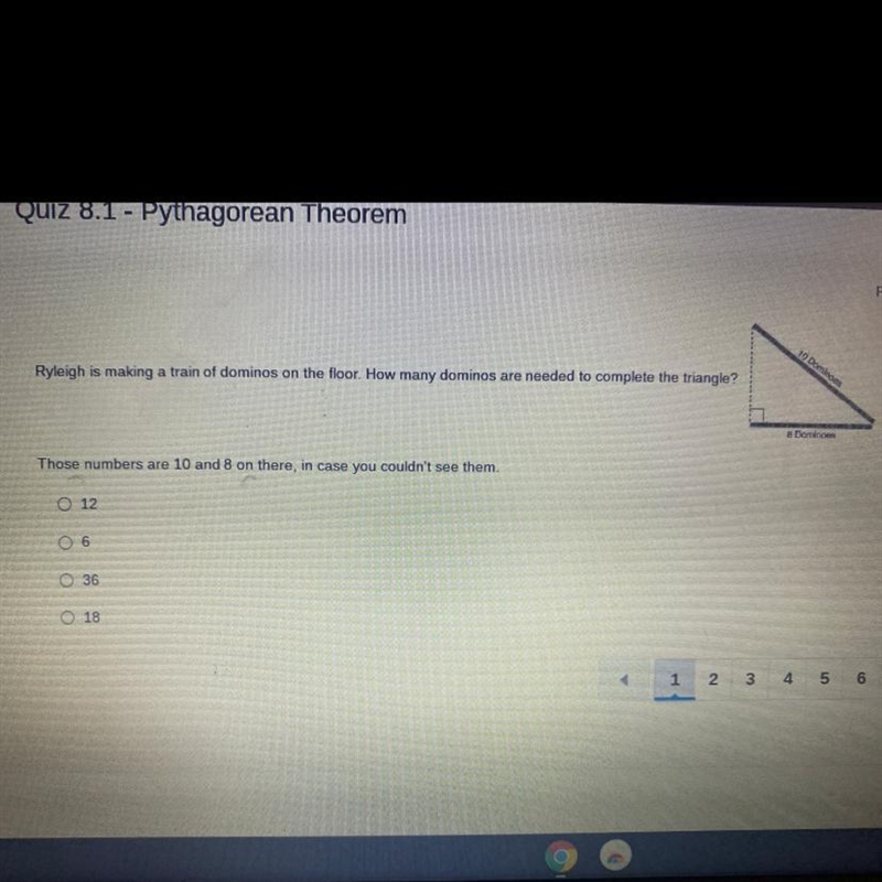 How many dominos are needed to complete the triangle?-example-1