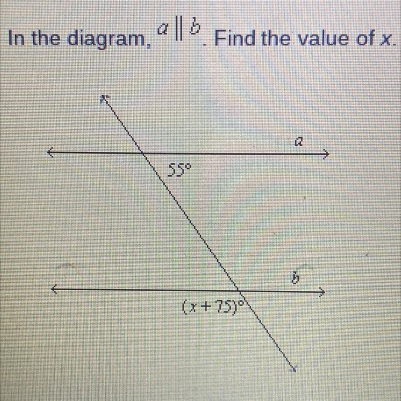 Find the value of x-example-1