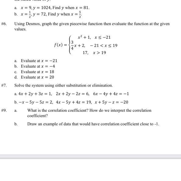 I need help with number 6 please provide a screenshot of the Desmos and any work on-example-1