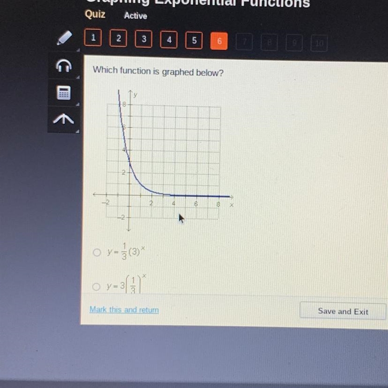 Which function is graphed below?-example-1