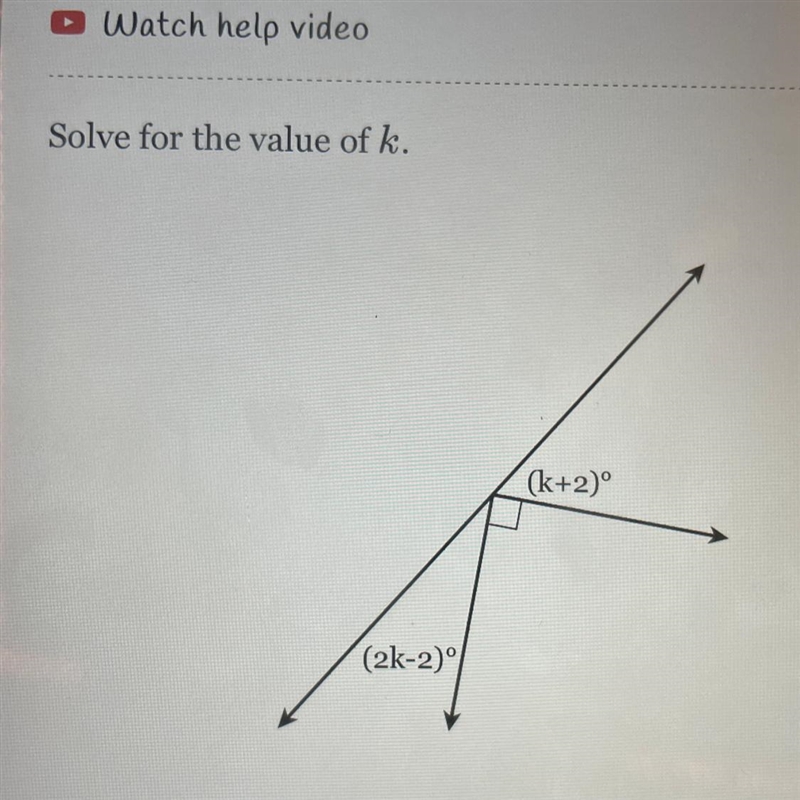 Solve for the value of k. (2k-2) (k+2)°-example-1